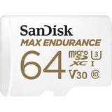 Micro sd kort 64gb SanDisk Max Endurance microSDXC Class 10 UHS-I U3 V30 64GB