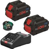 Bosch Batterier - Verktygsbatterier - Verktygsladdare Batterier & Laddbart Bosch 2 x ProCORE18V 8.0Ah + GAL 18V-160 C + GCY 42 Professional