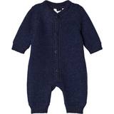 Blåa Jumpsuits Barnkläder Joha Wool Jumpsuit - Navy Blue