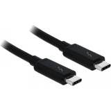 DeLock Skärmad Kablar DeLock Thunderbolt 3 USB C-USB C 3.1 Gen 1 2m