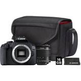 Digitalkameror på rea Canon EOS 2000D 18-55mm IS II + SB130 Bag + 16GB SD Card