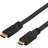 HDMI-kablar - Standard HDMI-Standard HDMI Deltaco Active HDMI - HDMI High Speed with Ethernet 20m