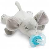 Philips Gråa Barn- & Babytillbehör Philips Avent Ultra Soft Snuggle Elephant Pacifier