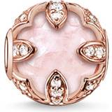Kvarts Smycken Thomas Sabo Lotus Bead Charm - Silver/Pink/Quartz