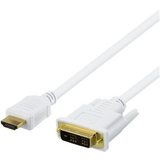 DVI - Kabeladaptrar Kablar Deltaco HDMI-DVI 2m