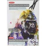 Akvarellpapper Derwent Water Colour Paper A4 300g 12 sheets
