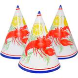 Fotoprops, Partyhattar & Ordensband Hisab Joker Masks And Party Hats Crayfish 6-pack