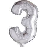 Hisab Joker Foil Ballon Number 3 Silver