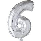 Hisab Joker Foil Ballon Number 6 Silver