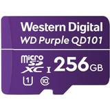 Western Digital Minneskort Western Digital Purple SC QD101 microSDXC Class 10 UHS-I U1 256GB