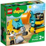 Byggarbetsplatser Leksaker Lego Duplo Truck & Tracked Excavator 10931