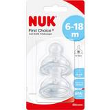 Nuk Nappflasktillbehör Nuk First Choice+ Size 2 M Silicone Teat 6-18m 2-pack