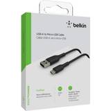 USB-USB - USB-kabel Kablar Belkin Pro Series USB A - USB Micro-B (Retractable) 2.0 1m