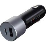 Mobilladdare - Silver Batterier & Laddbart Satechi 72W Type-C PD Car Charger