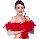 20-tal - Röd Tillbehör Wicked Costumes Feather Boa for Flapper Molls Red