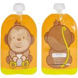 Fill n Squeeze Mikrovågsugnssäker Barn- & Babytillbehör Fill n Squeeze Baby Food Pouch Bottom Opening with Zip 6-pack