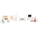 Legler Tygleksaker Dockor & Dockhus Legler Doll´s House Furniture Complete Set