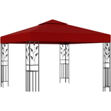 Polyester - Röda Paviljonger vidaXL Pavilion 47947 3x3 m