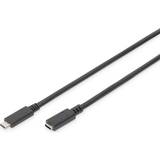 USB-kabel Kablar Digitus USB C-USB C 2.0 M-F 2m