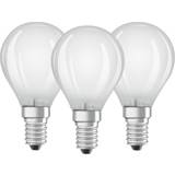 E14 LED-lampor på rea LEDVANCE Value CLAS P 40 LED Lamp 4W E14 3-pack