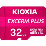 32 GB Minneskort Kioxia Exceria Plus microSDHC Class 10 UHS-I U3 V30 A1 32GB