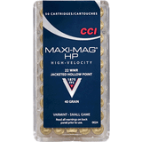 22 wmr ammunition CCI Maxi Mag HP 22 WMR 40gr
