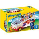 Playmobil Hundar Leksaker Playmobil 1.2.3 Airport Shuttle Bus 6773