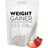 BCAA Gainers Bodylab Weight Gainer Strawberry Milkshake