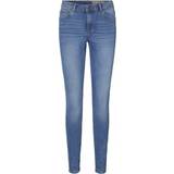 52 - Dam Jeans Vero Moda Vmtanya Normal Waist Slim Fit Jeans - Blue/Medium Blue Denim