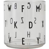 Transparent Muggar Design Letters Kids Personal Drinking Glass ABC
