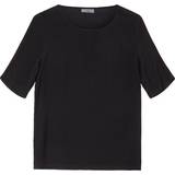 Minimum Kläder Minimum Elvire Short Sleeved Blouse - Black