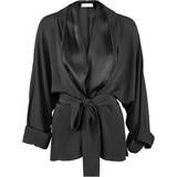 Rodebjer Dam Blusar Rodebjer Kimono Tennessee Twill Blouse - Black