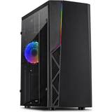 Datorchassin Inter-Tech B-02 RGB Tempered Glass