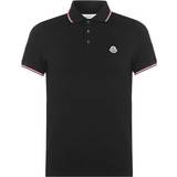 Moncler Slim - Svarta Överdelar Moncler Polo Shirt - Black