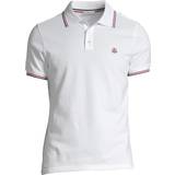 Moncler Slim Överdelar Moncler Polo Shirt - White