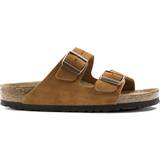 Mocka Sandaler Birkenstock Arizona Soft Footbed Suede Leather - Brown/Mink