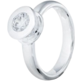 Gynning Jewelry Ringar Gynning Jewelry Beloved Ring - Silver/Transparent