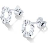 Gynning Jewelry Örhängen Gynning Jewelry Bricks Explosion Mini Earrings - Silver/Transparent