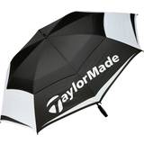Ergonomiskt handtag Paraplyer TaylorMade Double Canopy Golf Umbrella - Black/White/Charcoal