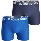 Björn Borg Solid Cotton Stretch Shorts 2-pack - Skydiver