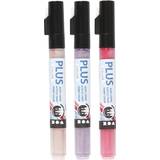 Plus Hobbymaterial Plus Color Acrylic Paint Pink & Purple Shades Markers 1.2mm 3-pack