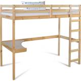 Förvaringsmöjligheter Loftsängar Barnrum Homestyle4u Kid's Bed High Sleeper Cot Desk