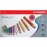 Stabilo Kritor Stabilo Woody 3 in 1 Metal Box 18-pack