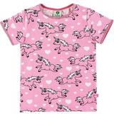 Småfolk Överdelar Småfolk T-shirt Unicorn - Sea Pink (02-1014)