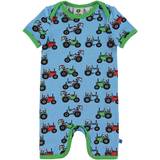Småfolk Bodysuit with Tractor - Blue Grotto (02-4303)