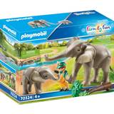 Elefanter - Plastleksaker Lekset Playmobil Family Fun Elephant Habitat 70324