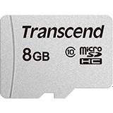 Transcend microSDHC Minneskort & USB-minnen Transcend 300S microSDHC Class 10 UHS-I U1 8GB