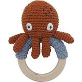 Sebra Skallror Sebra Crochet Rattle Morgan The Octopus Ring