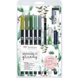 Papper Tombow Watercoloring Set Greenery