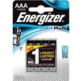 AAA (LR03) - Alkaliska Batterier & Laddbart Energizer AAA Max Plus 4-pack